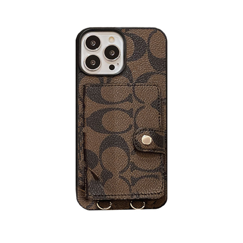Coach iPhone Case With Wallet And Strap White -SZK240402