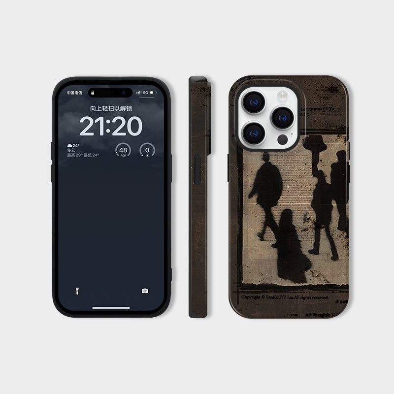 Caso de iPhone de arte vintage
