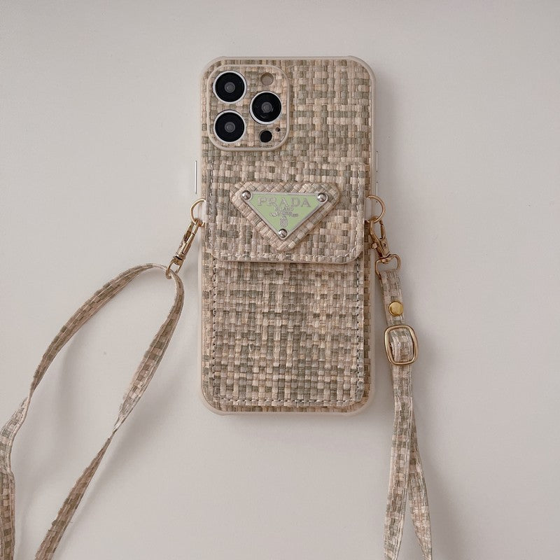 PRA Weave Card Bag Crossbody iPhone