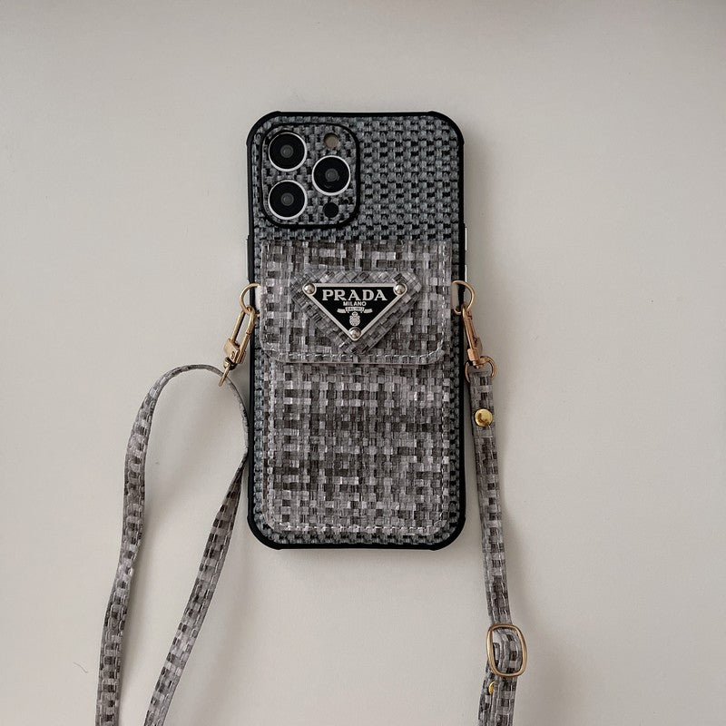 PRA Weave Card Bag Crossbody iPhone
