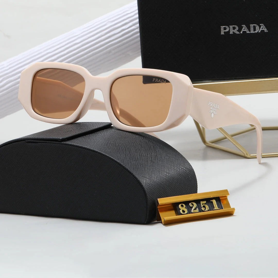 Ochelari de soare retro poligonale unisex 8251