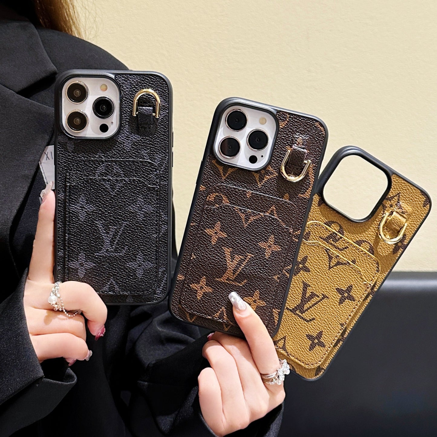 Lout Card Holder Leather iPhone Case