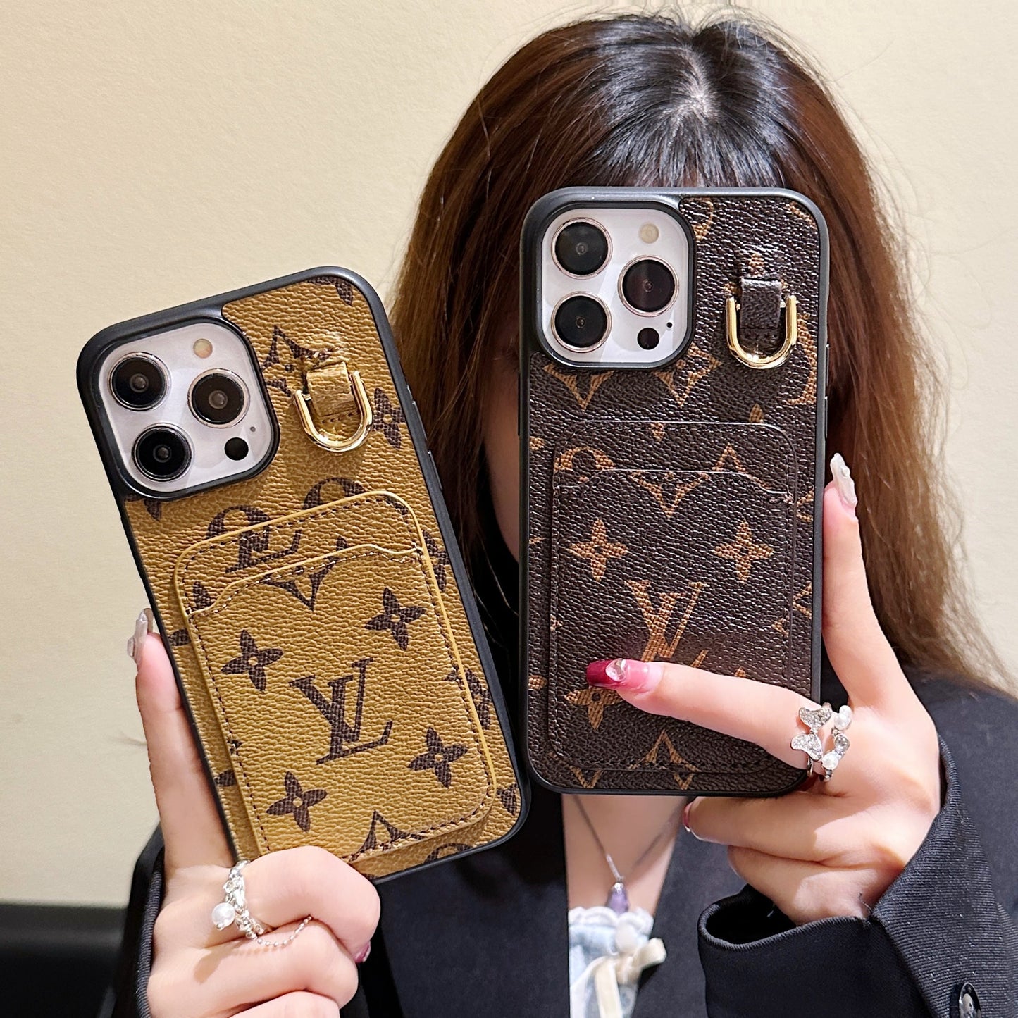 Lout Card Holder Leather iPhone Case