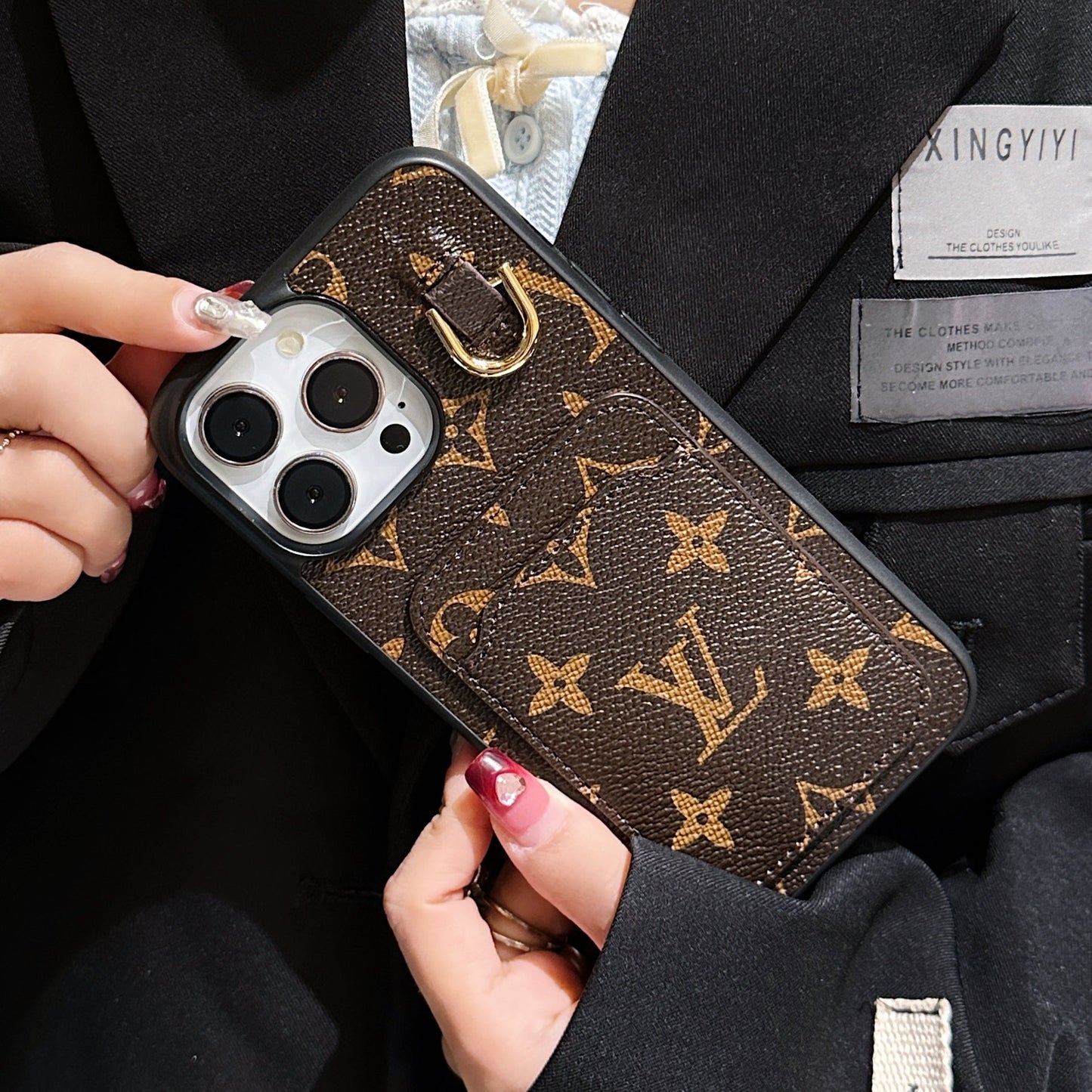 Lout Card Holder Leather iPhone Case