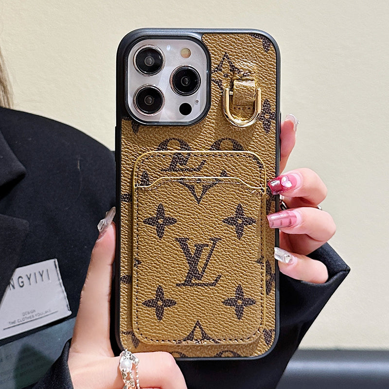 Lout Card Holder Leather iPhone Case