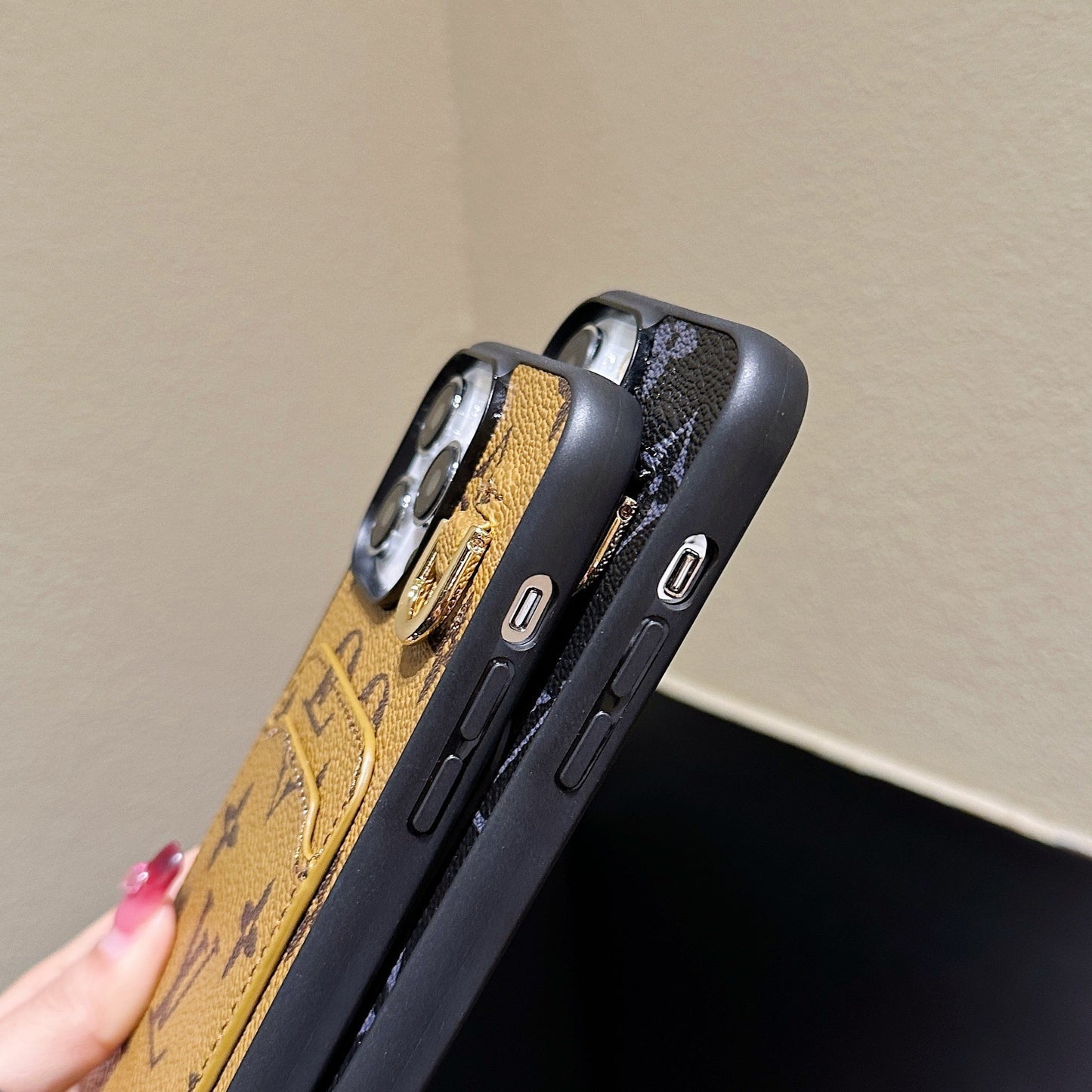 Lout Card Holder Leather iPhone Case
