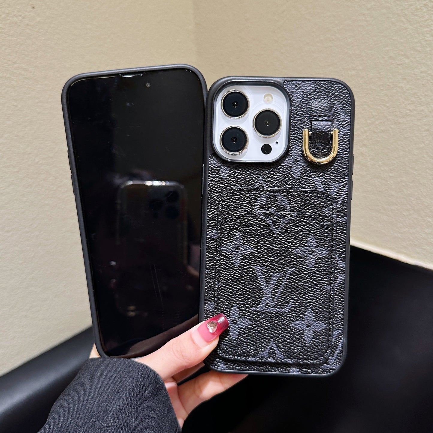 Lout Card Holder Leather iPhone Case