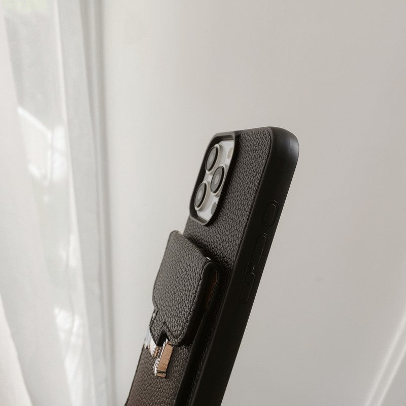H Κάρτα τσάντα δερμάτινη θήκη iPhone iPhone