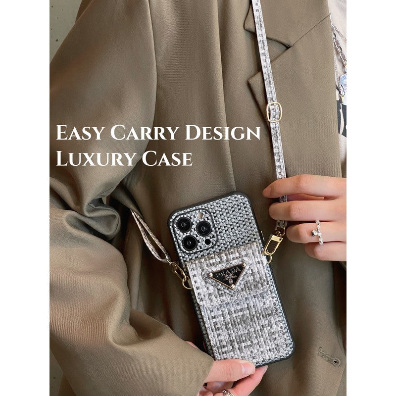 PRA Weave Card Bag Crossbody iPhone