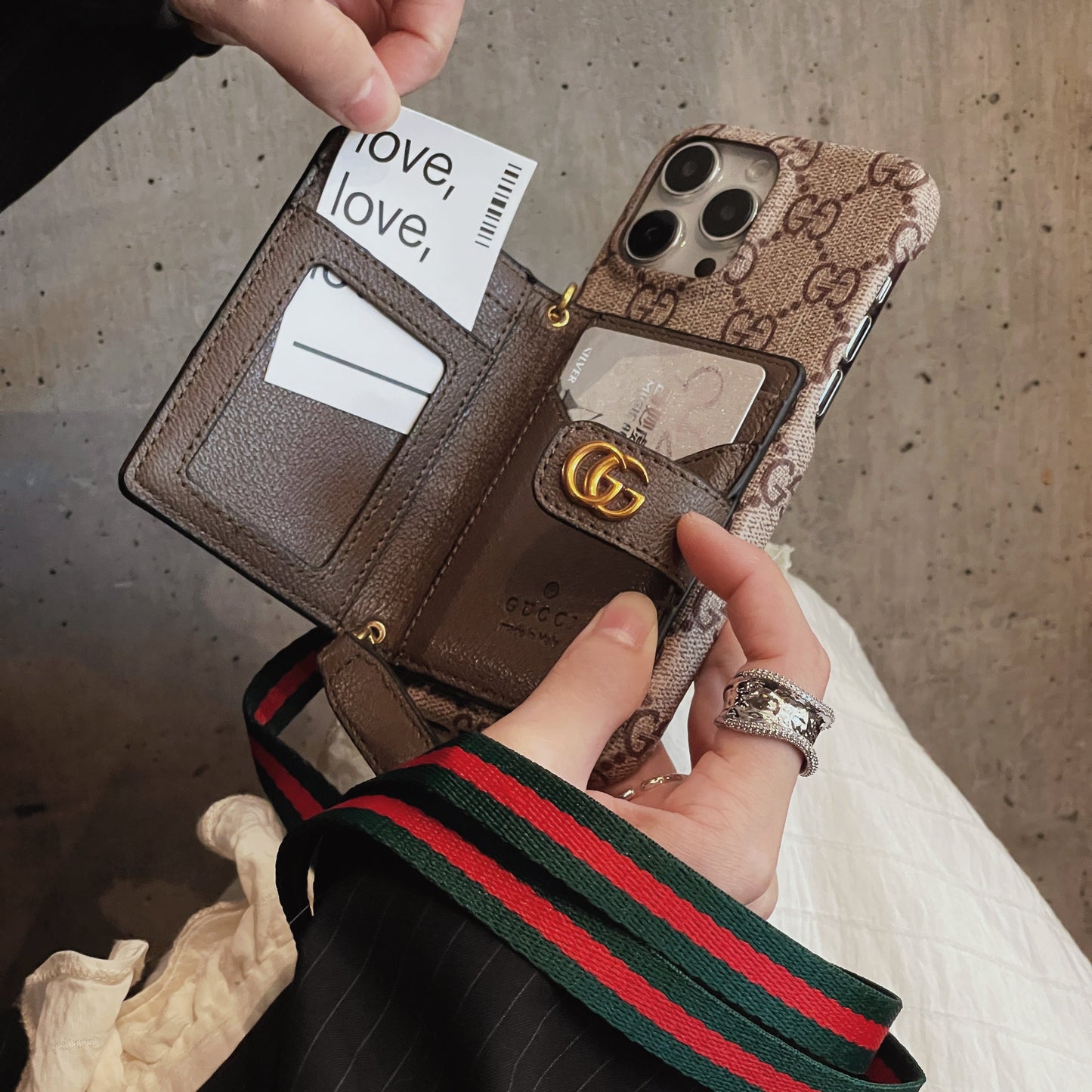 Card Bag Crossbody iPhone Case