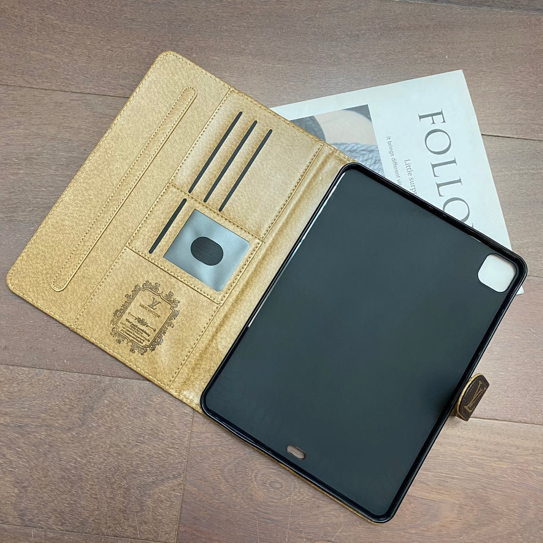 Samsung Galaxy Tab | Patrón de tema de verano de cuero de lienzo de carcasa de lujo de lienzo