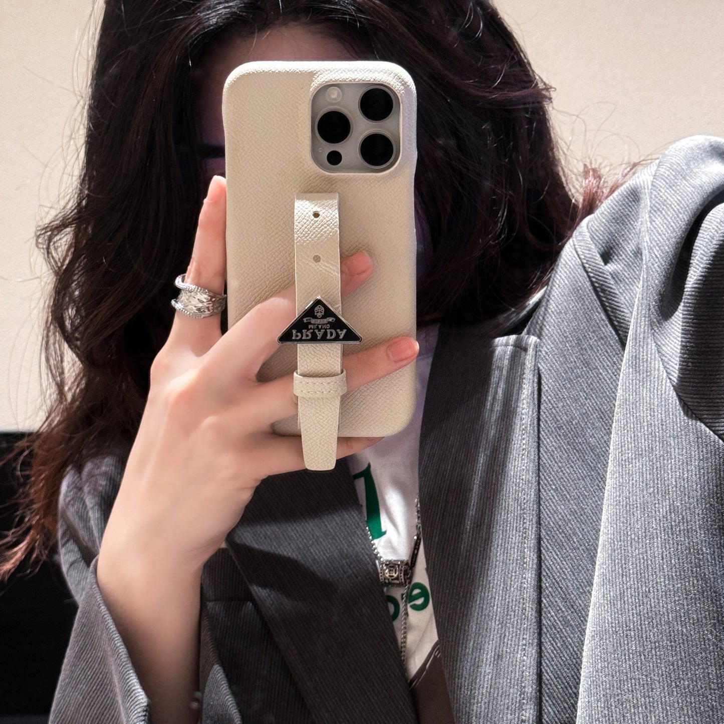 PRA Leather Handle iPhone Case
