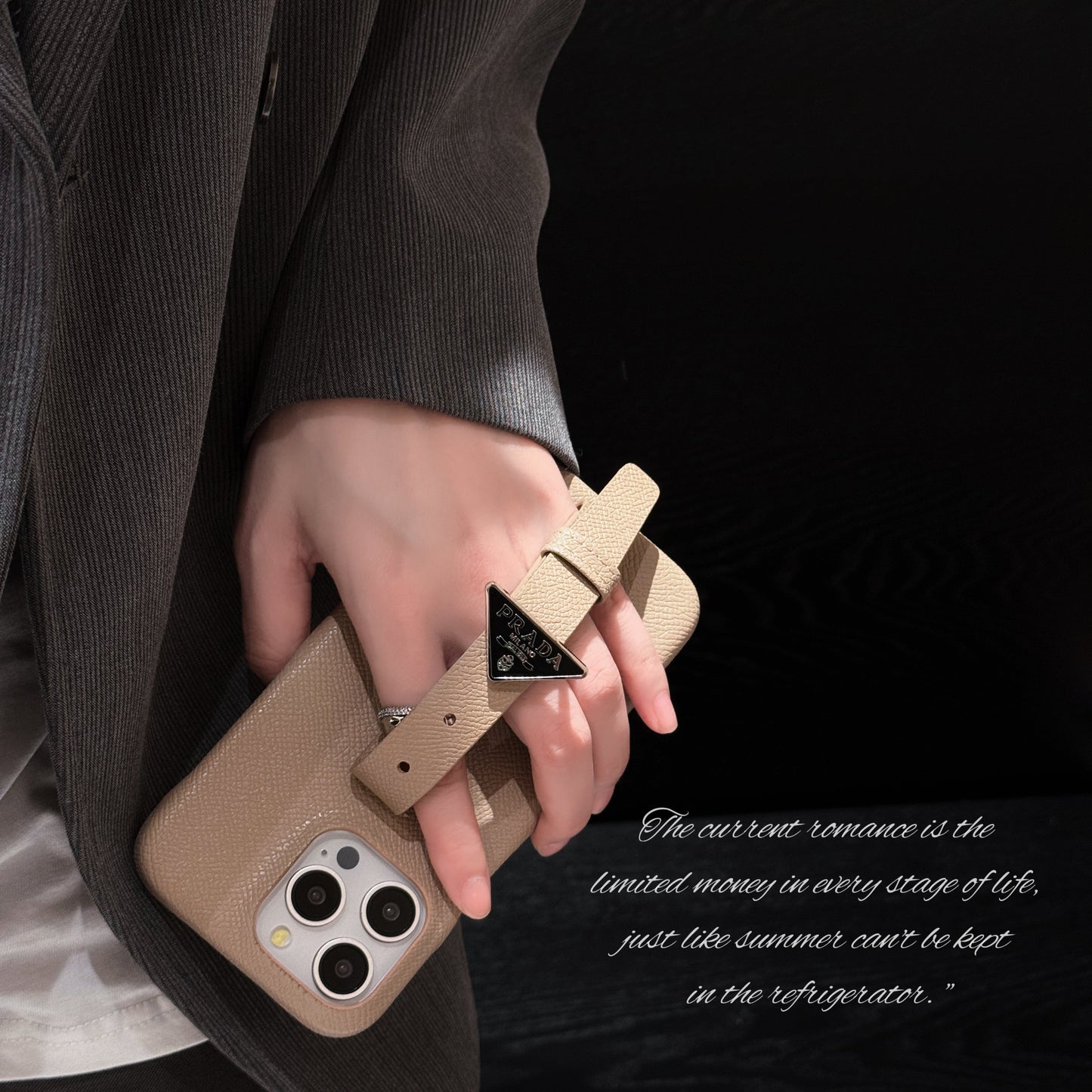 PRA Leather Handle iPhone Case