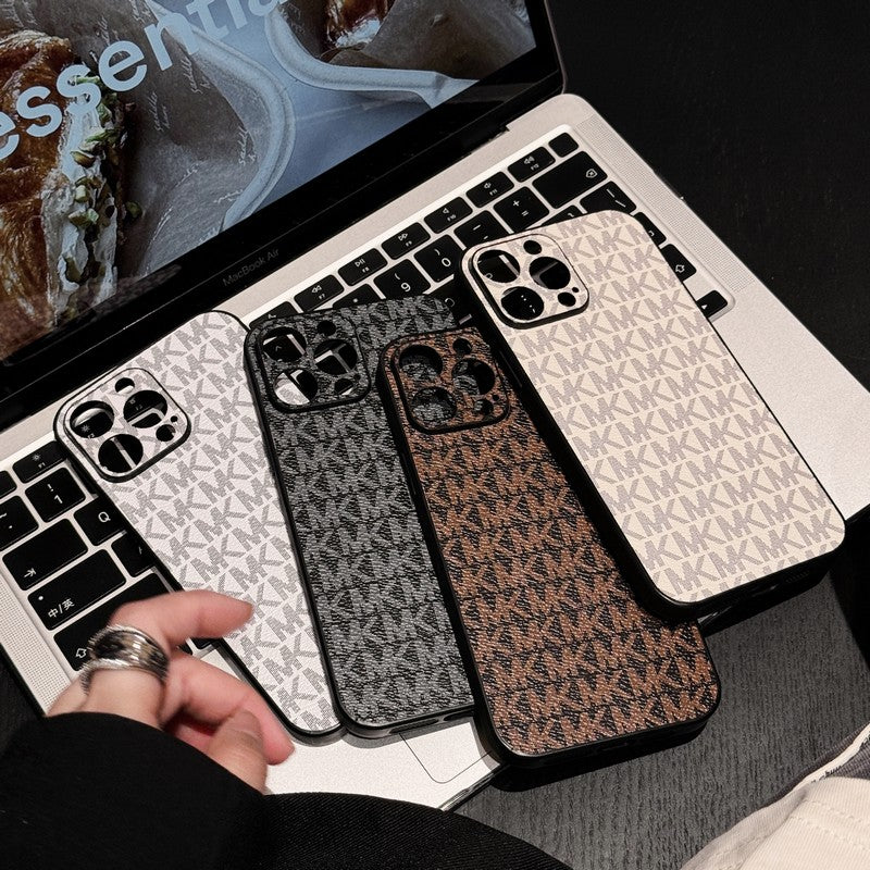 Estojo para iPhone de couro MK