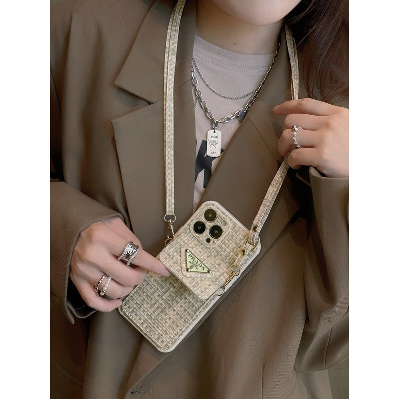 PRA Weave Card Bag Crossbody iPhone