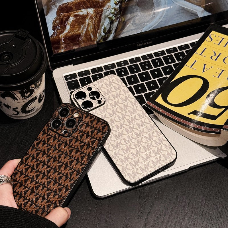Estojo para iPhone de couro MK