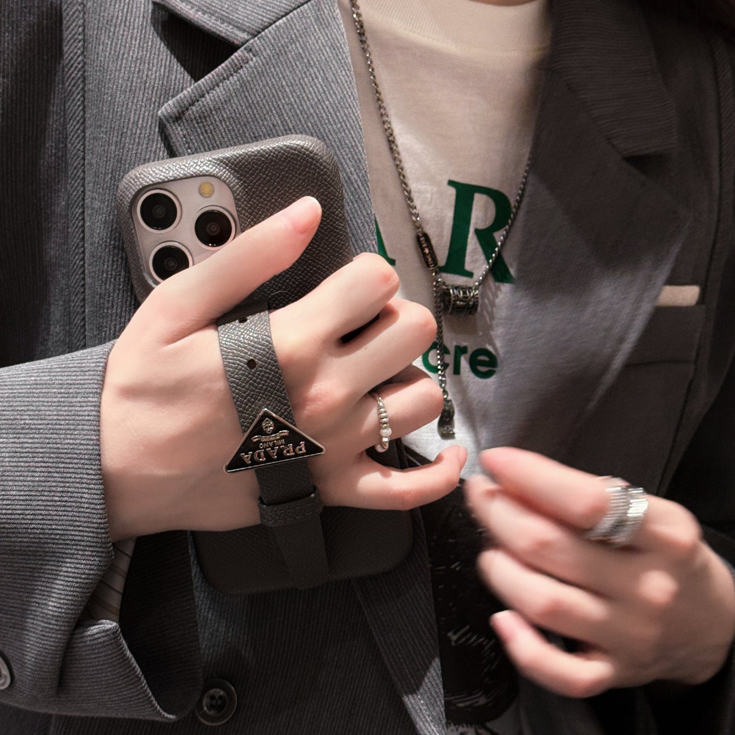 PRA Leather Handle iPhone Case