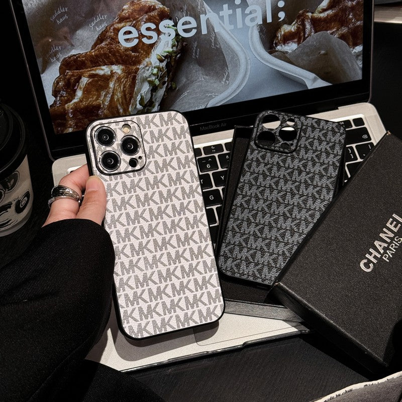 Estojo para iPhone de couro MK