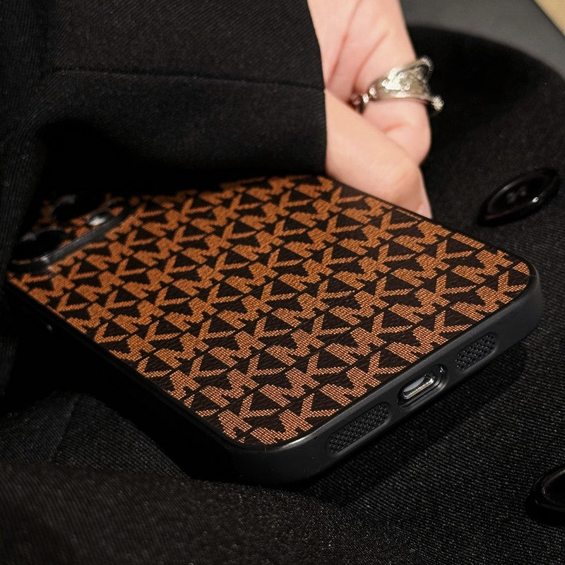 Estojo para iPhone de couro MK