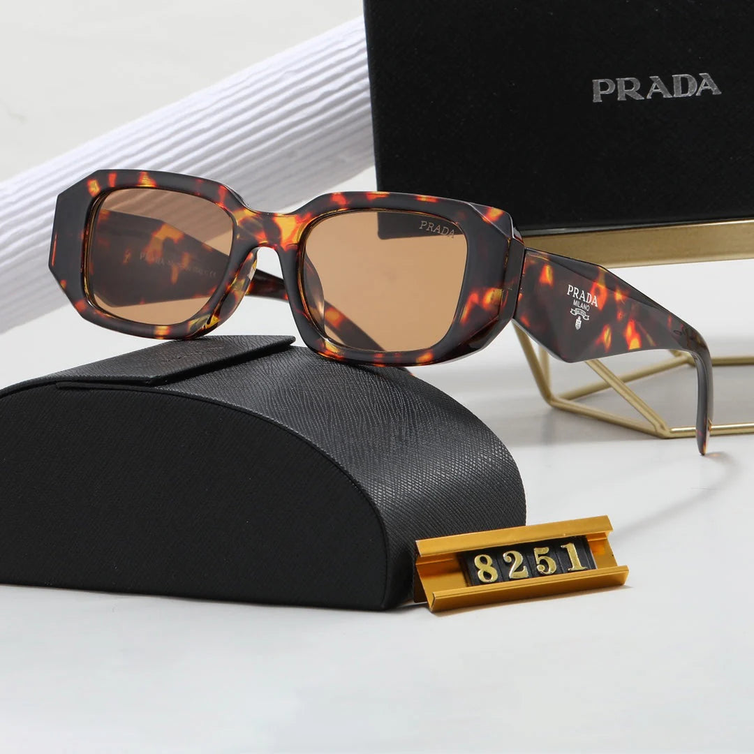 Ochelari de soare retro poligonale unisex 8251