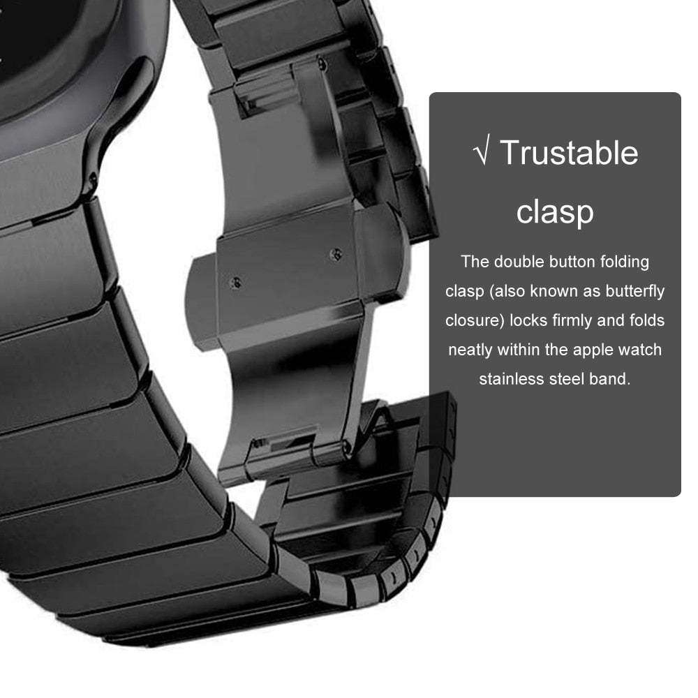 Βραχιόλι για ανοξείδωτο χάλυβα Apple Watch