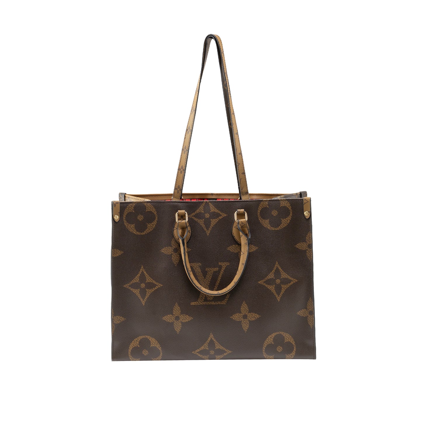 Luxe Monogram Leather Tote BagHandbag