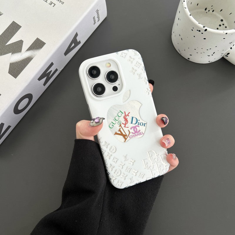 CD GG CC Lou White iPhone Case
