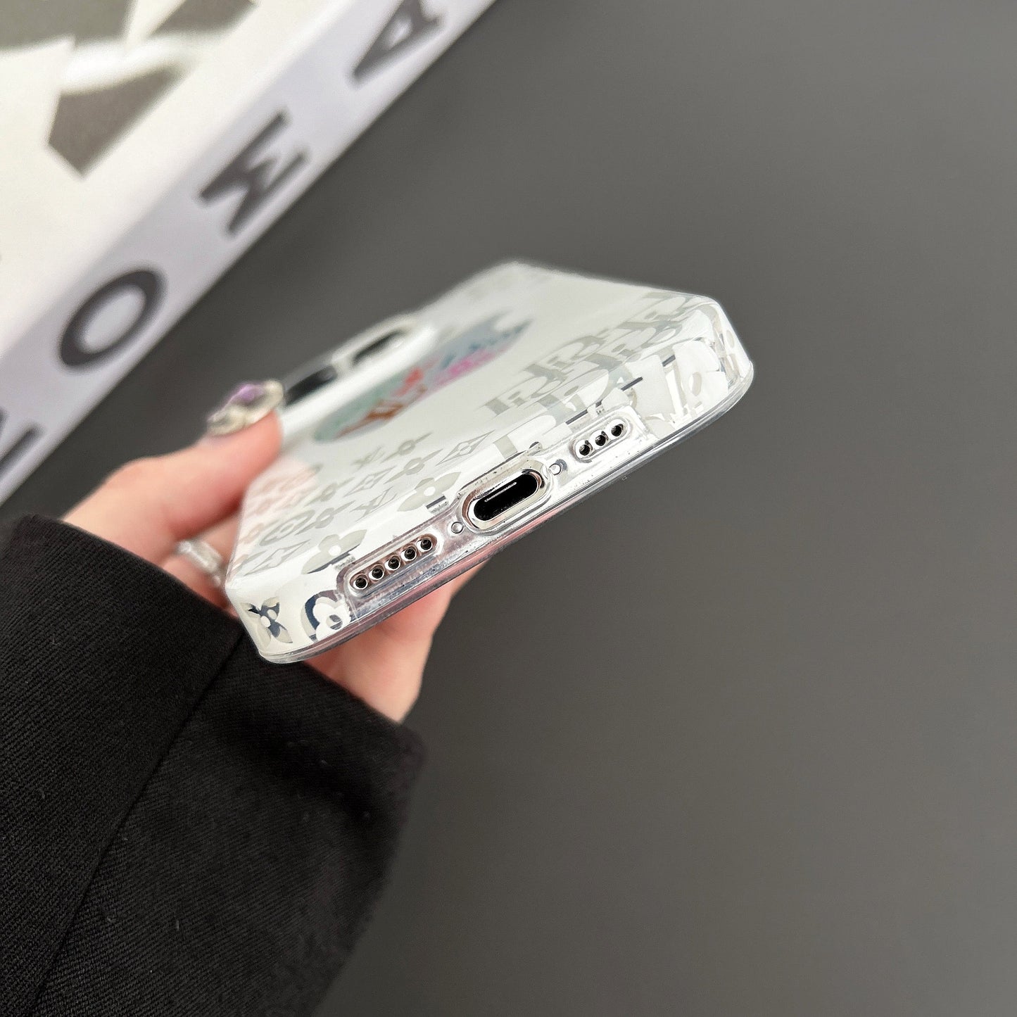 CD GG CC Lou White iPhone Case
