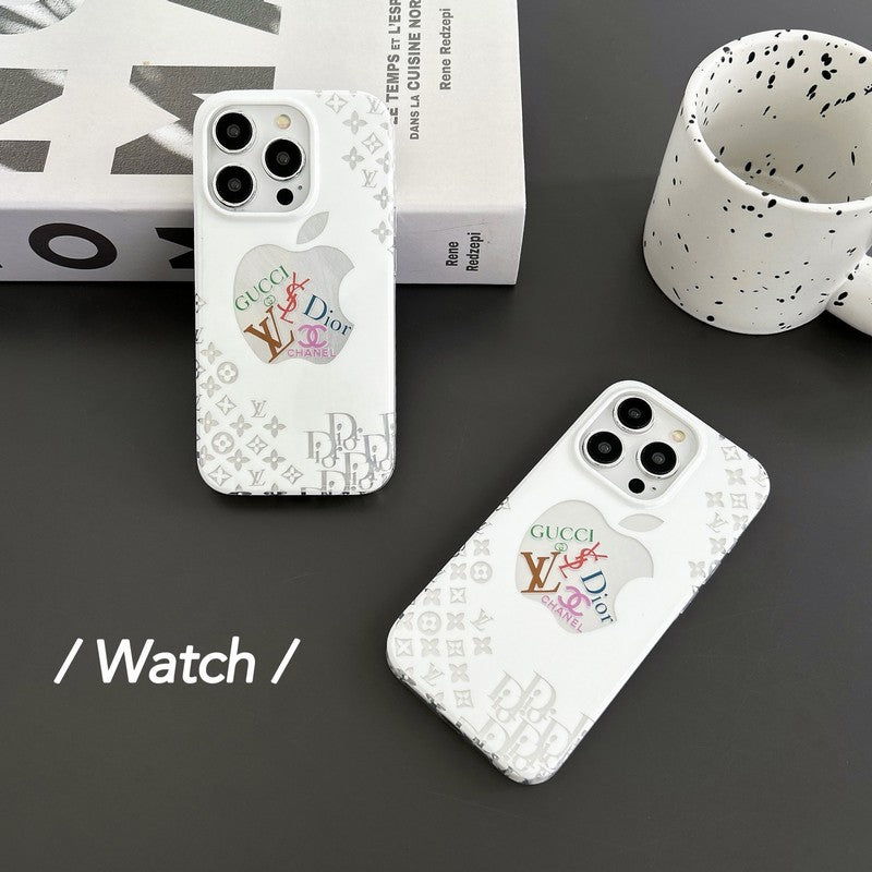 CD GG CC Lou White iPhone Case
