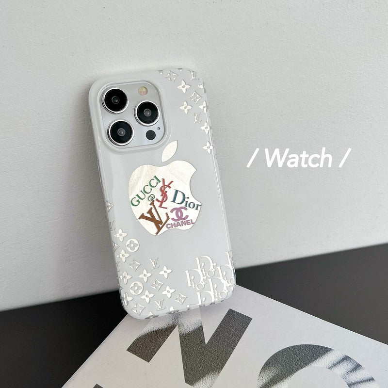 CD GG CC Lou White iPhone Case