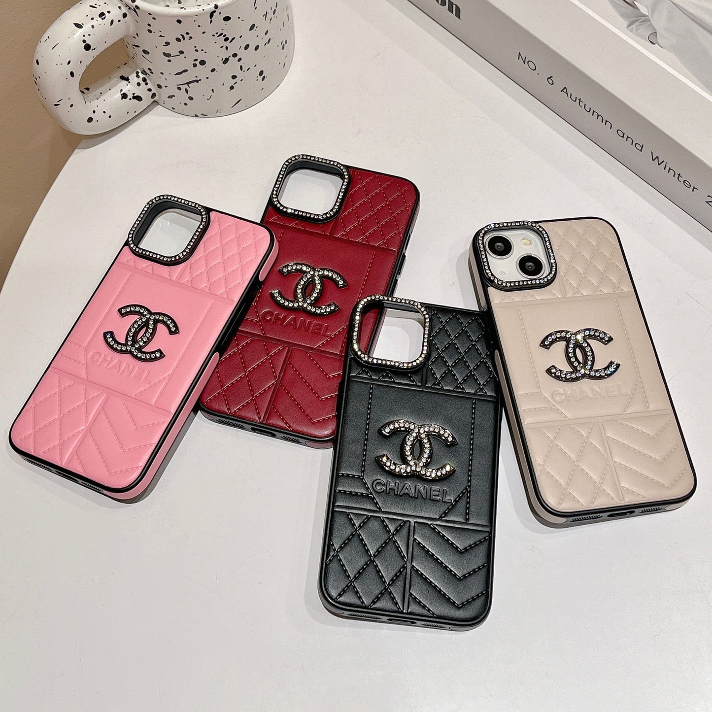 CC Rhombus Δερμάτινη θήκη iPhone
