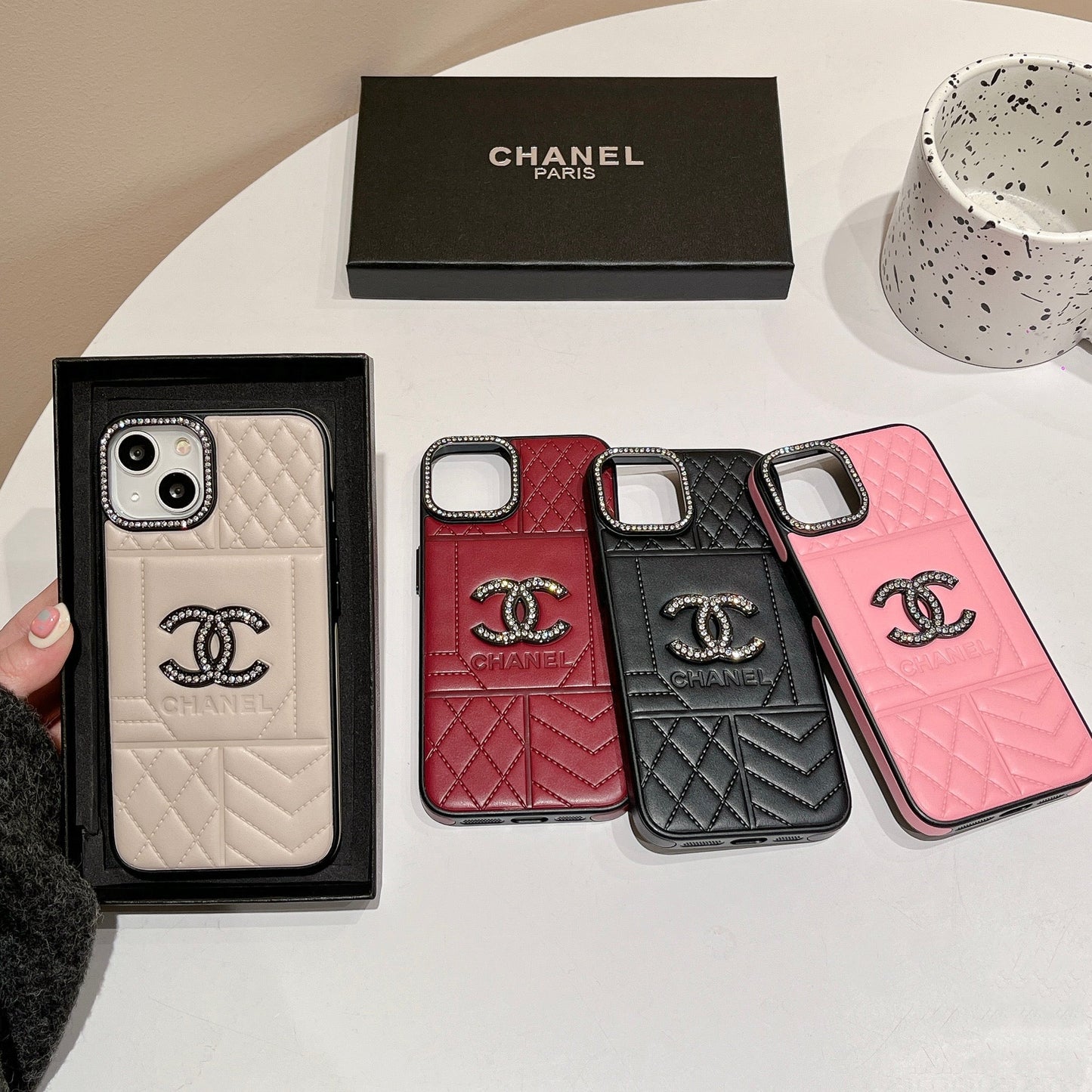 CC Rhombus Δερμάτινη θήκη iPhone