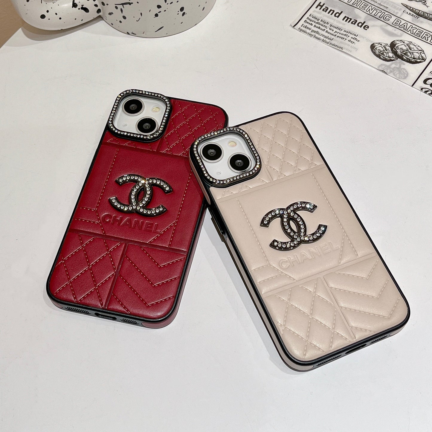 CC Rhombus Δερμάτινη θήκη iPhone