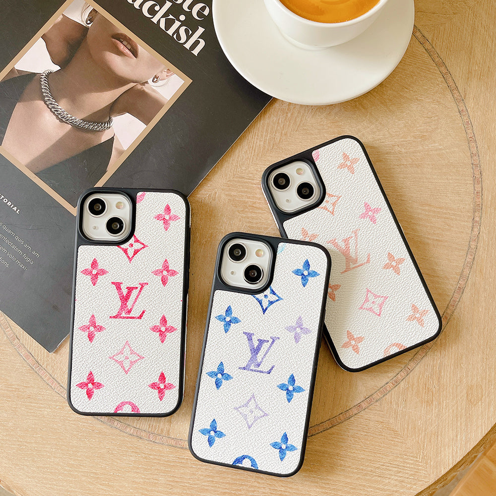 Lou Color Coather iPhone Case