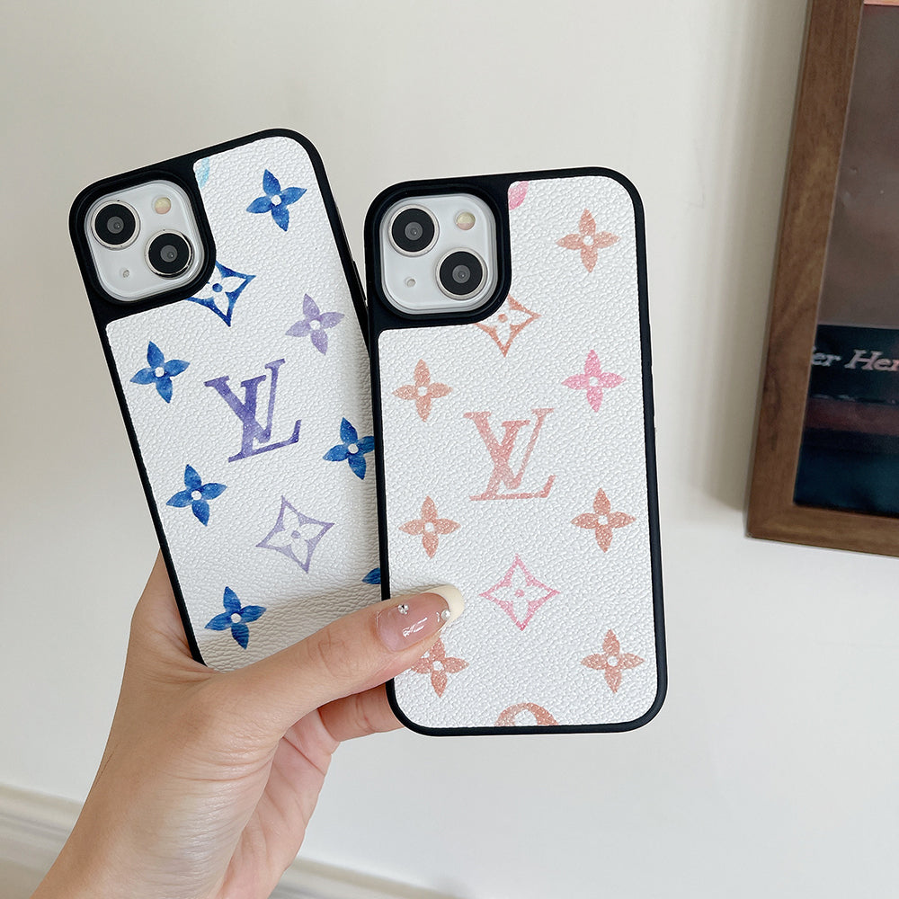Lou Color Coather iPhone Case