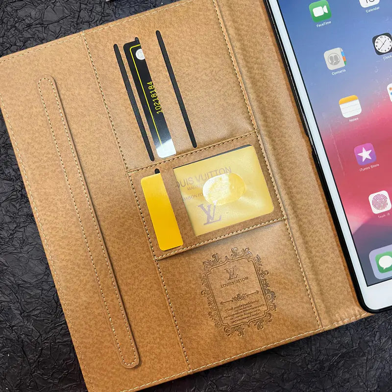 Samsung Galaxy Tab | Patrón de tema de verano de cuero de lienzo de carcasa de lujo de lienzo