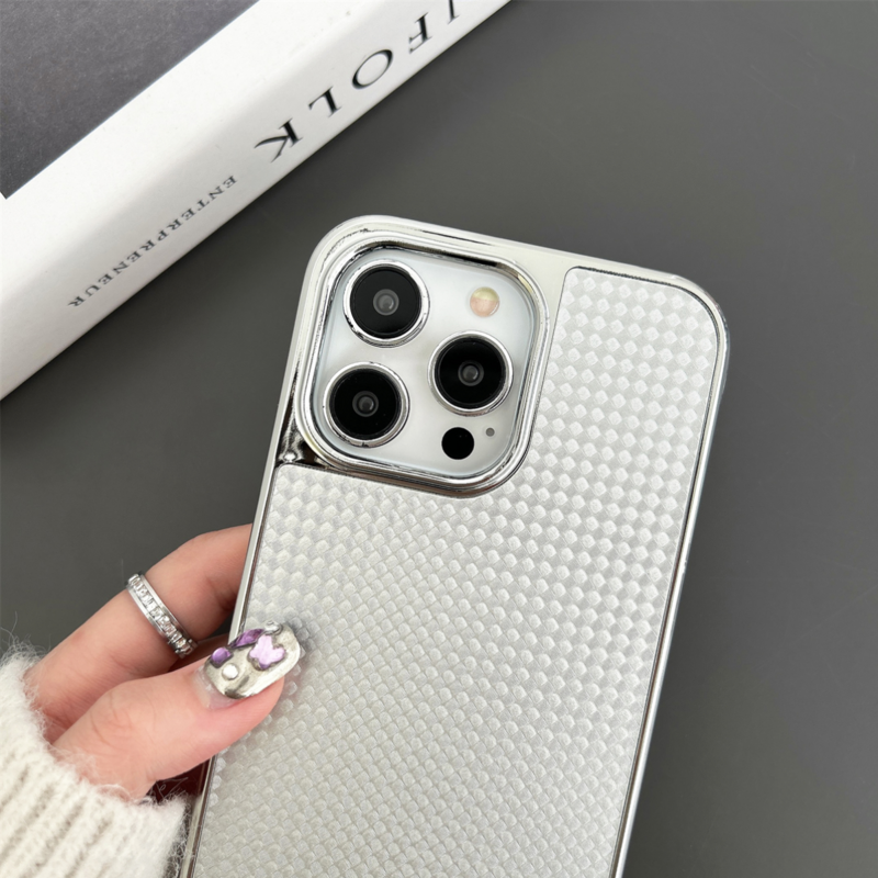 Caso do iPhone de cor de fibra de carbono Lou