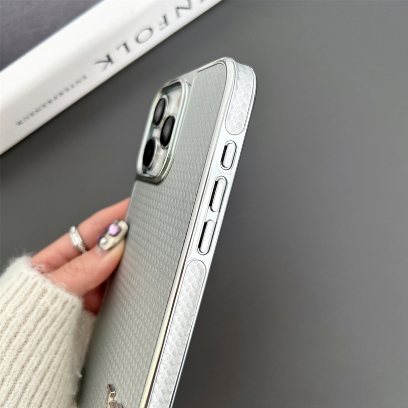 Caso do iPhone de cor de fibra de carbono Lou
