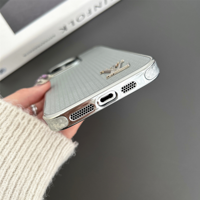 Caso do iPhone de cor de fibra de carbono Lou