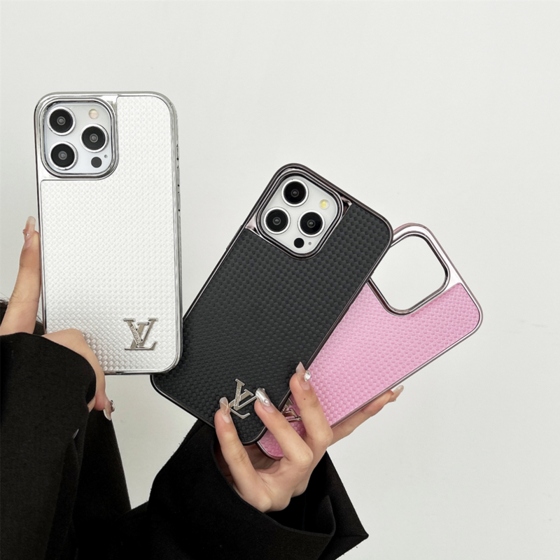 Caso do iPhone de cor de fibra de carbono Lou