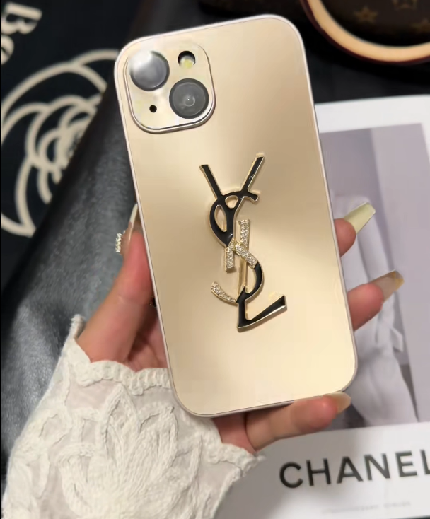 Caso do iPhone mono do brilho y-s-l x mono