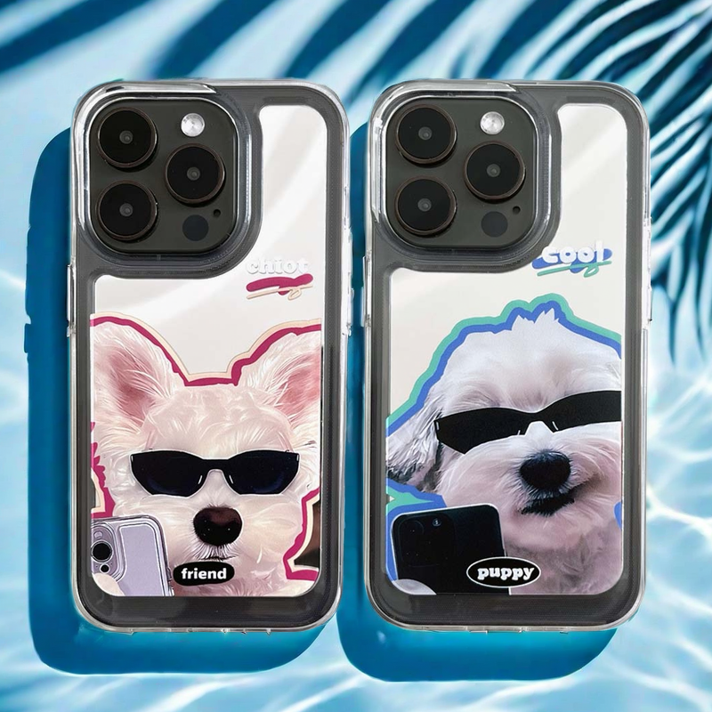 Capa de iPhone espelhada | Caso cães Auto-timer (compre 2 e obtenha 50% de desconto em um)