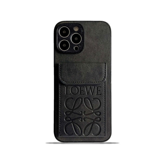 Custodia per iPhone Loewe con supporto per schede Black-LZP241448