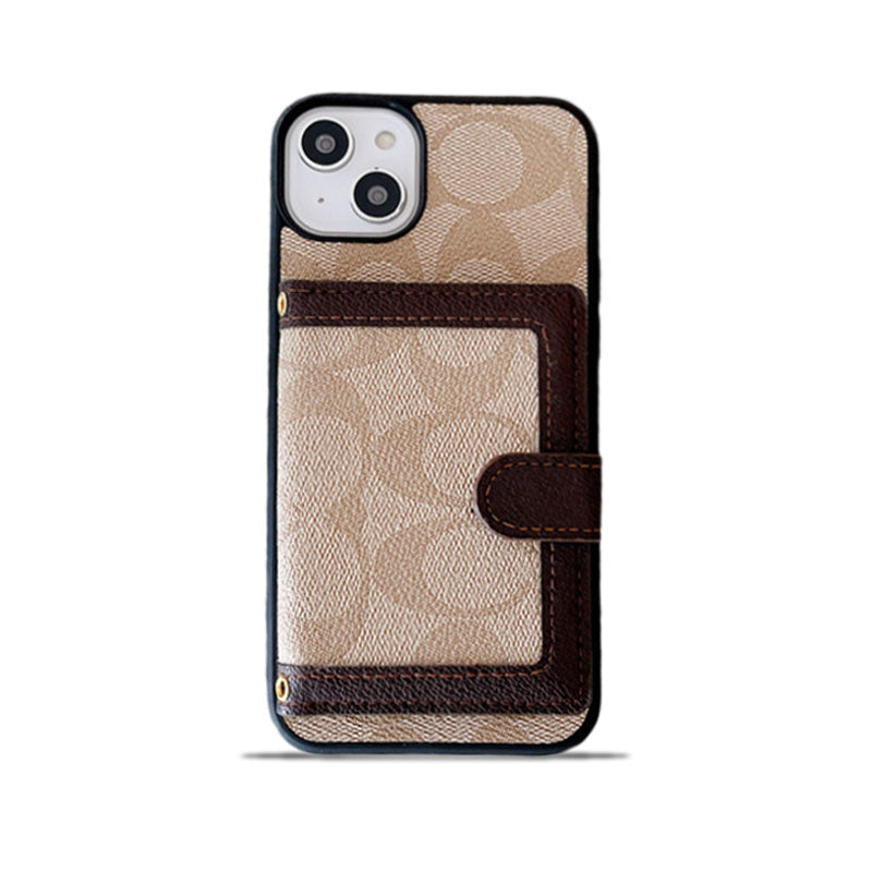 Custodia per iPhone Coach con portafoglio e cinturino tra Crossbody -xk240402