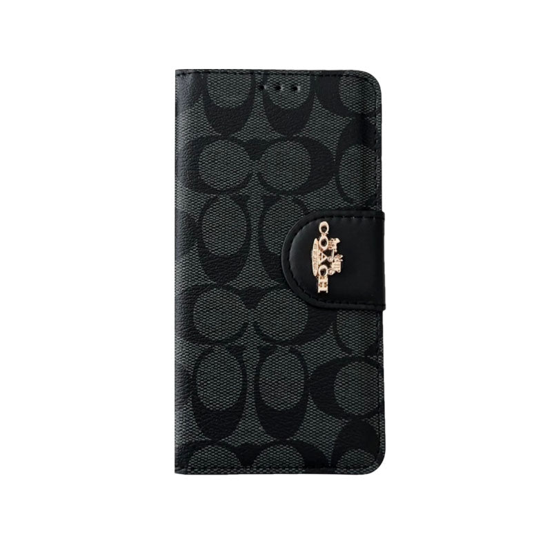 Custodia per iPhone Coach Custode in pelle con supporto per carta Brown-PTK241622