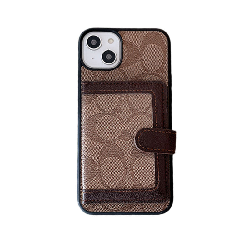 Custodia per iPhone Coach con portafoglio e cinturino tra Crossbody Black -XK240402