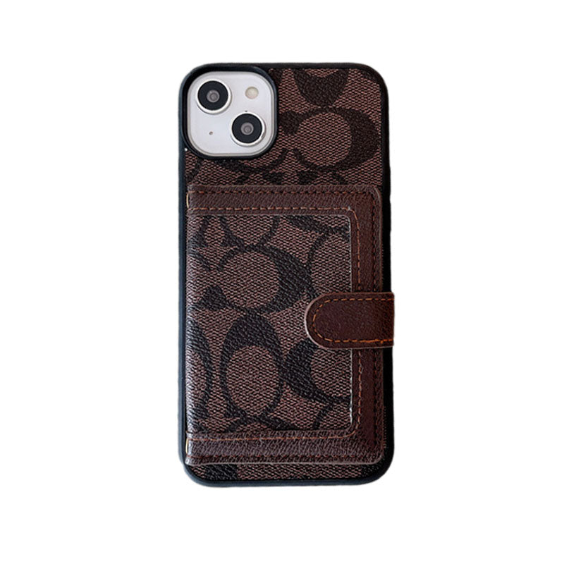 Custodia per iPhone Coach con portafoglio e cinturino tra Crossbody -xk240402