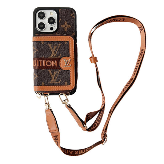 Lou GG Card Chain Chain Case para iPhone