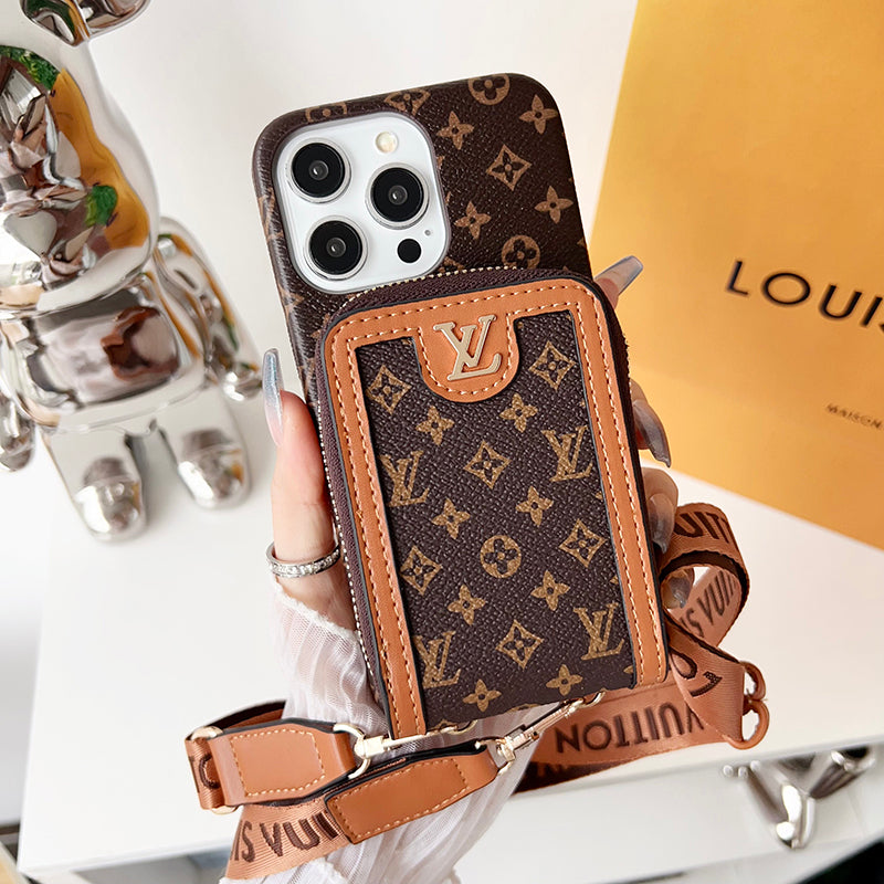 Lou GG Card Holder Chain iPhone Case