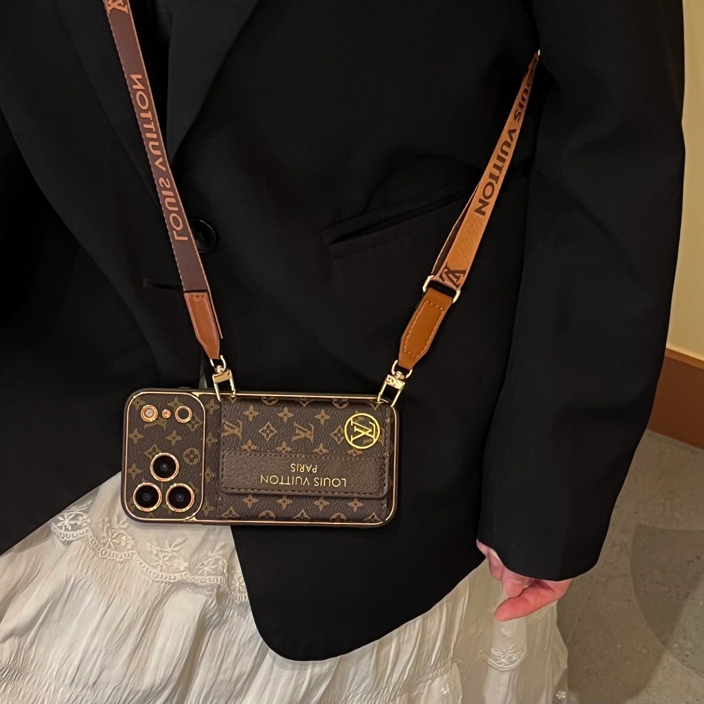 New Classic Luxury Card Holder Phone Case for iPhone Series